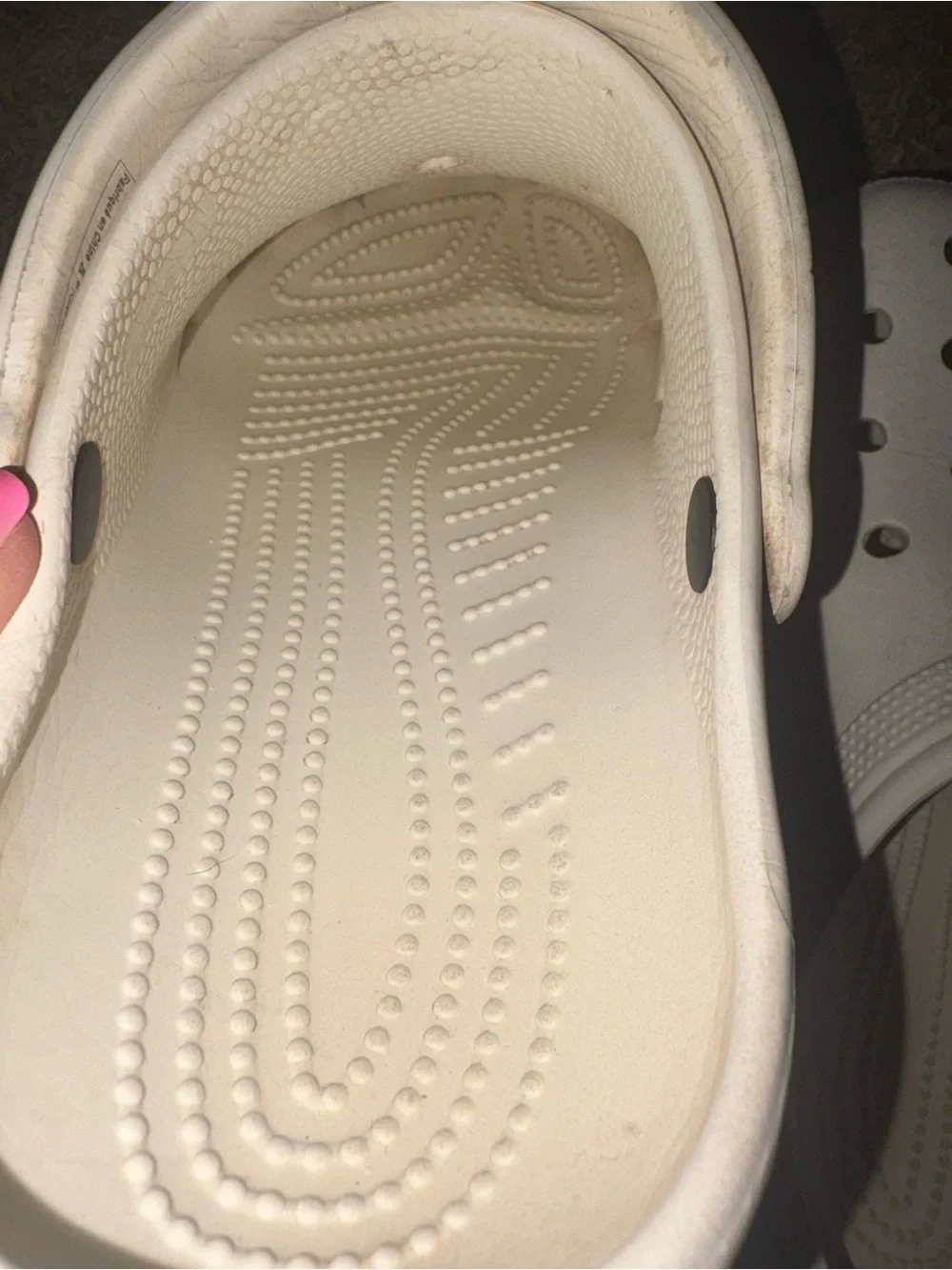 Women’s/Men’s White Casual Crocs Shoes M-8 W-10